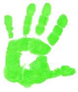 grüne Hand